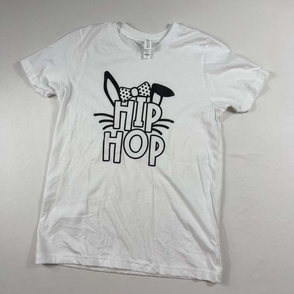 Bella+Canvas Kids Airlume Jersey Easter Hip Hop Bunny Graphic T-Shirt